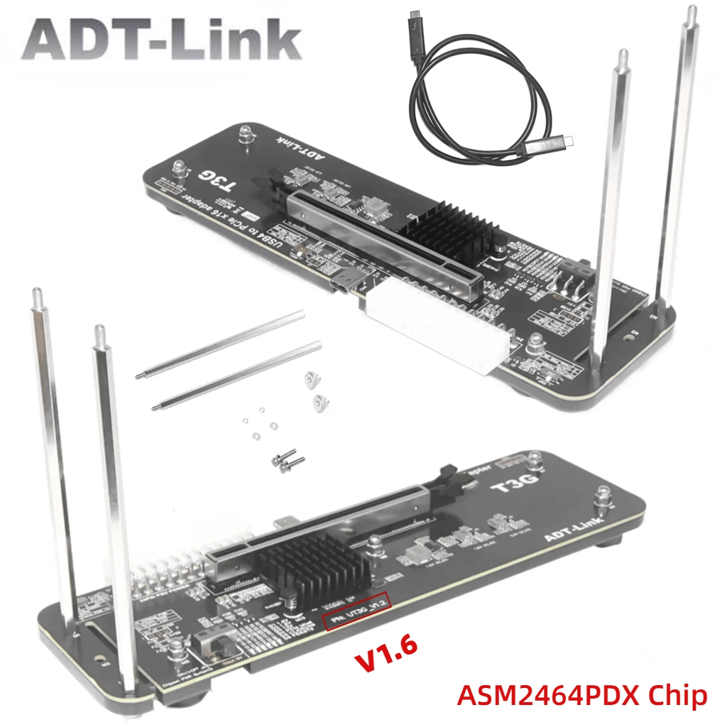 Gpu External Dock Egpu Thunderbolt 4 - ADT UT3G لـ NUC ITX STX،