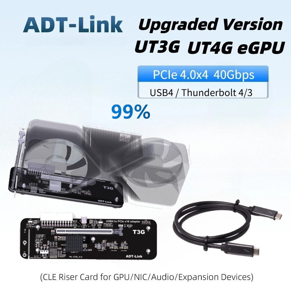 Gpu External Dock Egpu Thunderbolt 4 - محول خارجي محسّن UT4G UT3G EGPU