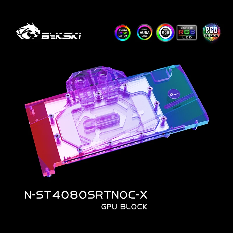 Rtx 4080 Water Cooling Block - بلوك تبريد بمعالج الرسومات Bykski N-ST4080SRTNOC-X
