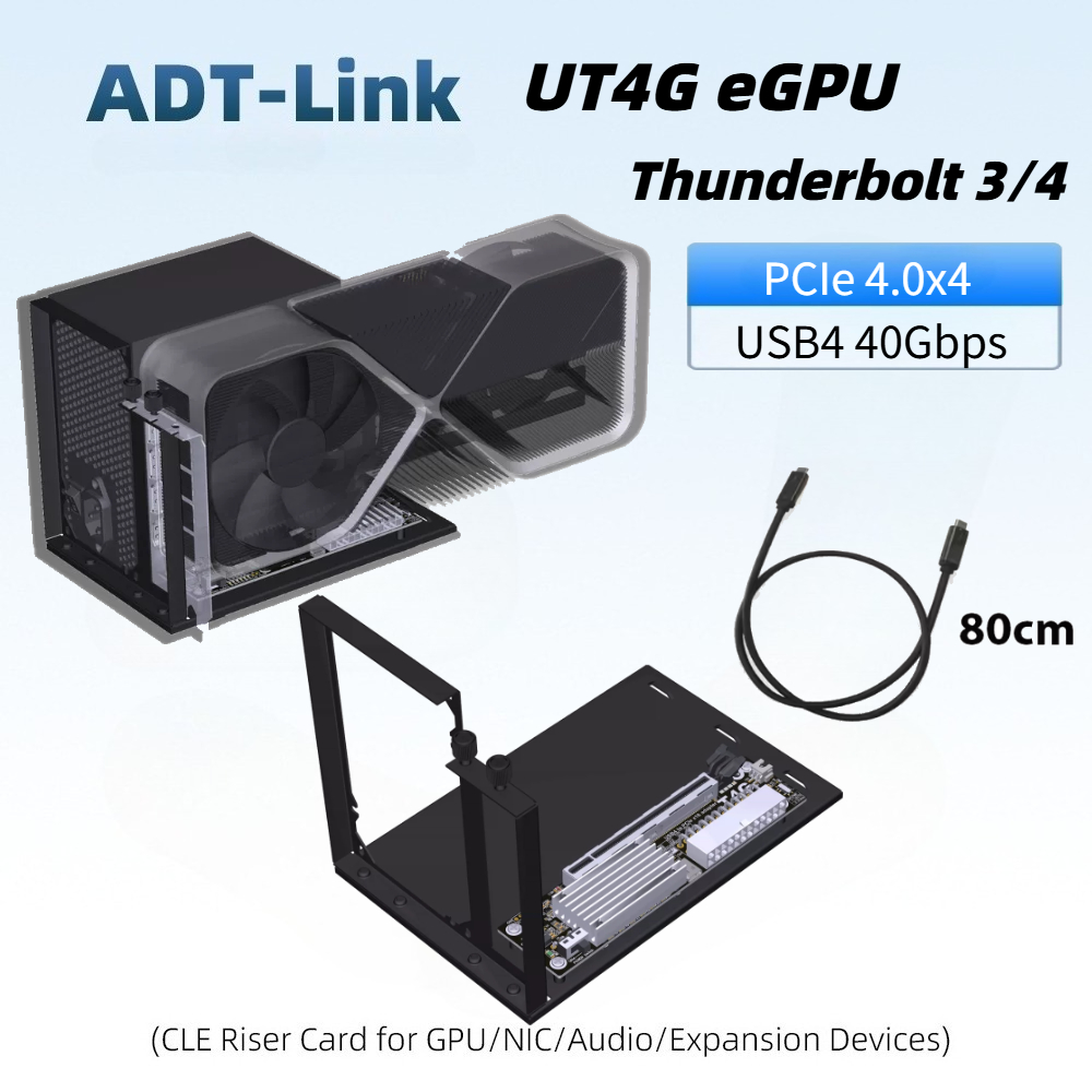 محول خارجي محسّن UT4G UT3G EGP - مراجعة Gpu External Dock Egpu Thunderbolt 4 وسعره