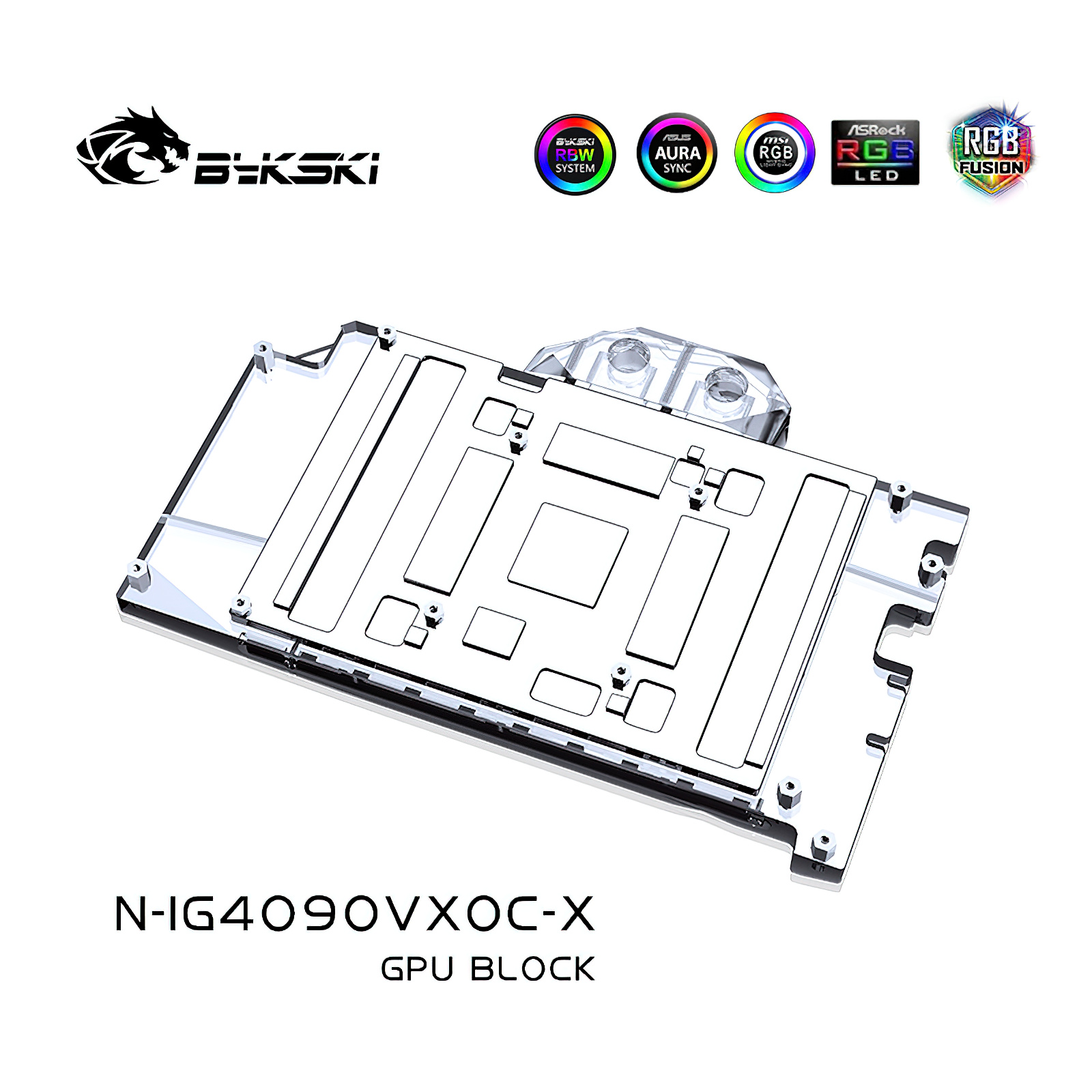 Bykski GPU كتلة الغطاء الكامل  - مراجعة Rtx 4090 Water Block Full Cover وسعره
