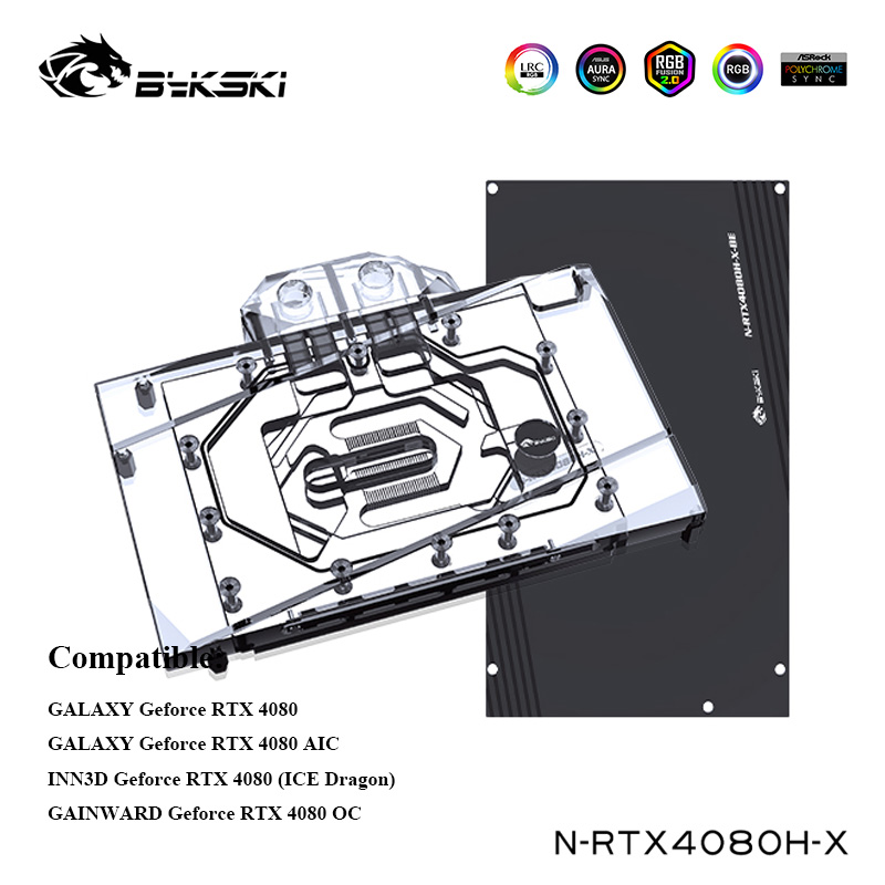 مبرد مياه Bykski GPU لـ GAINWA - مراجعة Rtx 4080 Water Cooling Block وسعره