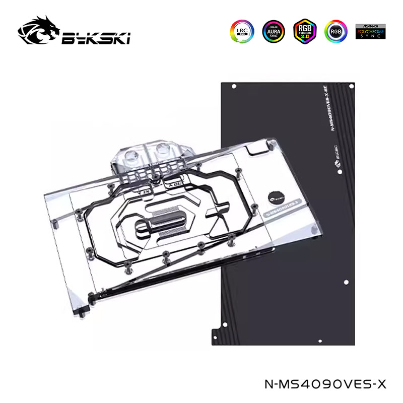 Bykski غطاء كامل كتلة المياه ت - مراجعة Rtx 4090 Water Block Full Cover وسعره