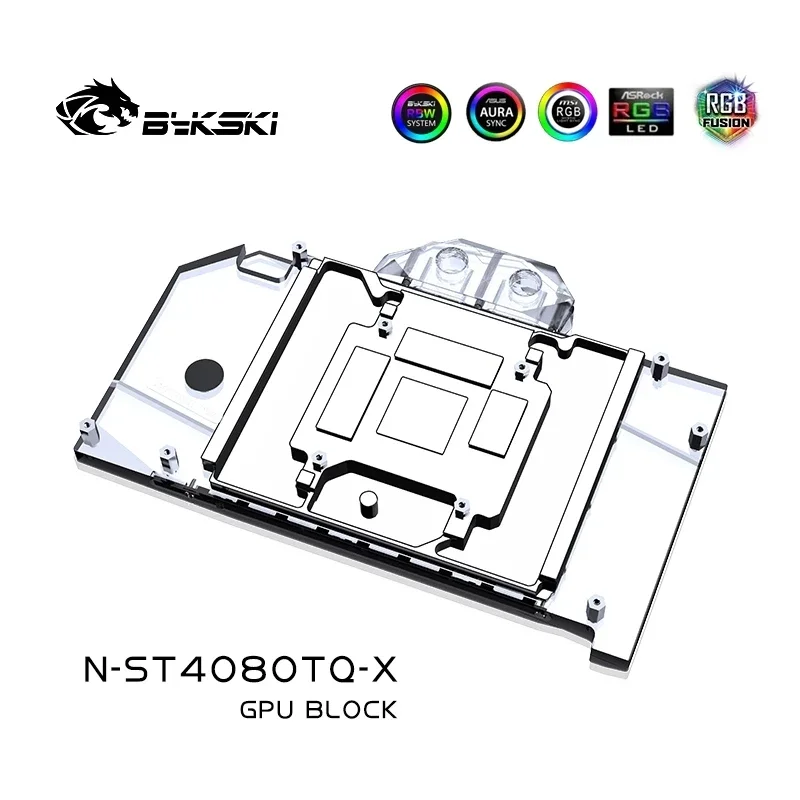 Bykski N-ST4080TQ-X كتلة الميا - مراجعة Rtx 4080 Water Cooling Block وسعره