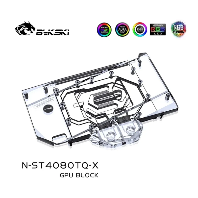 Bykski N-ST4080TQ-X كتلة الميا - مراجعة Rtx 4080 Water Cooling Block وسعره