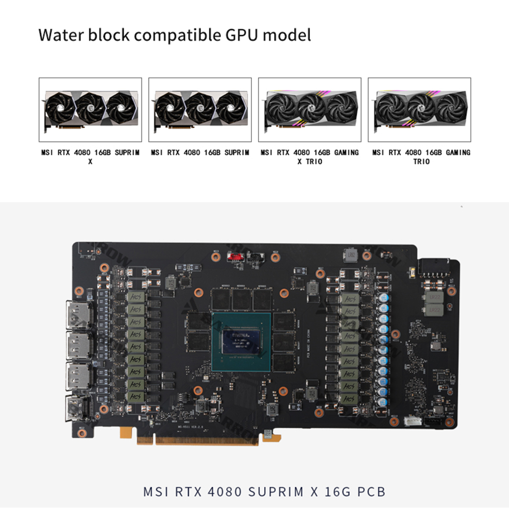 مبرد مائي BARROW BS-MSG4080M-P - مراجعة Rtx 4080 Water Cooling Block وسعره