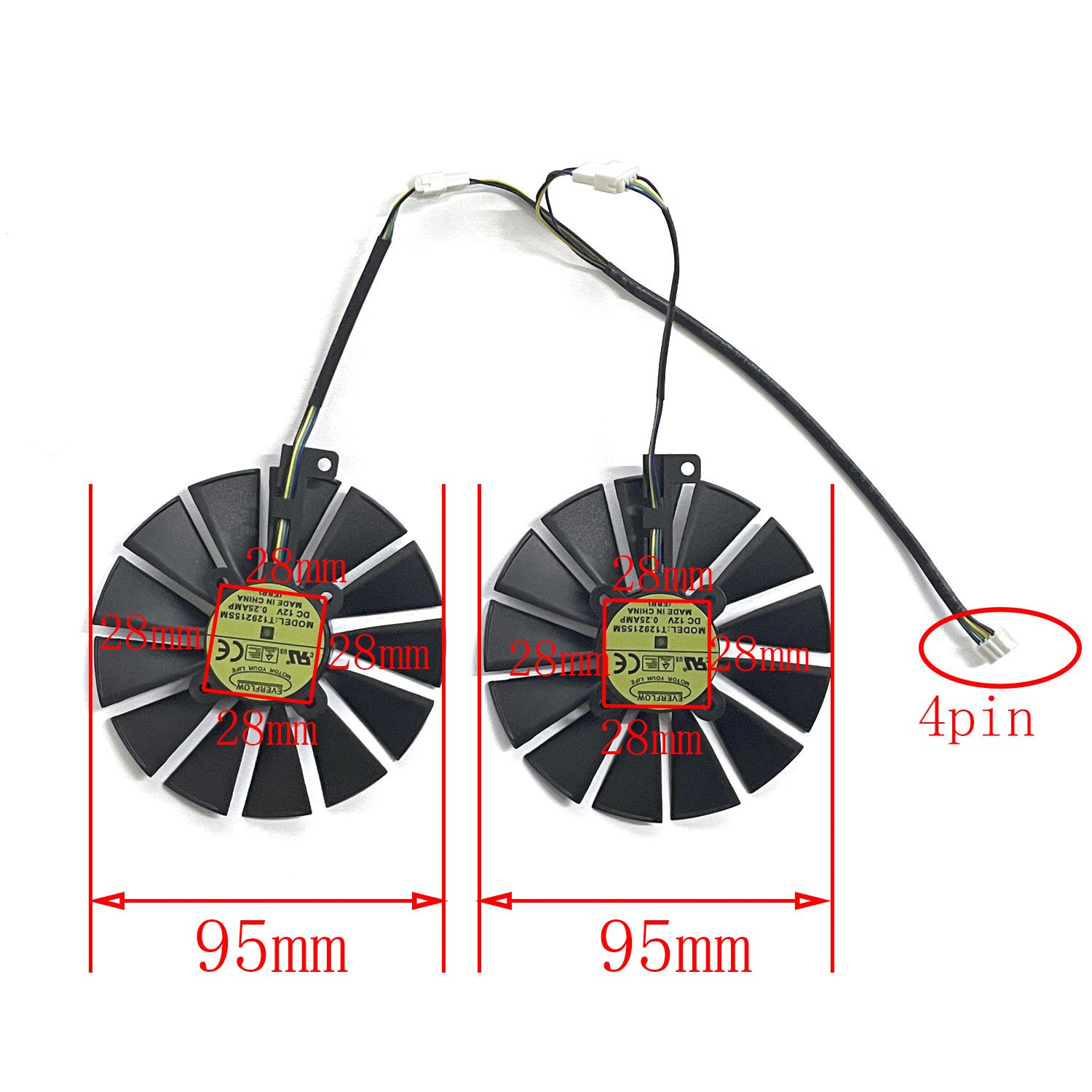 مروحة تبريد T129215SM مقاس 95  - مراجعة Rtx 3090 24Gb Gddr6X وسعره