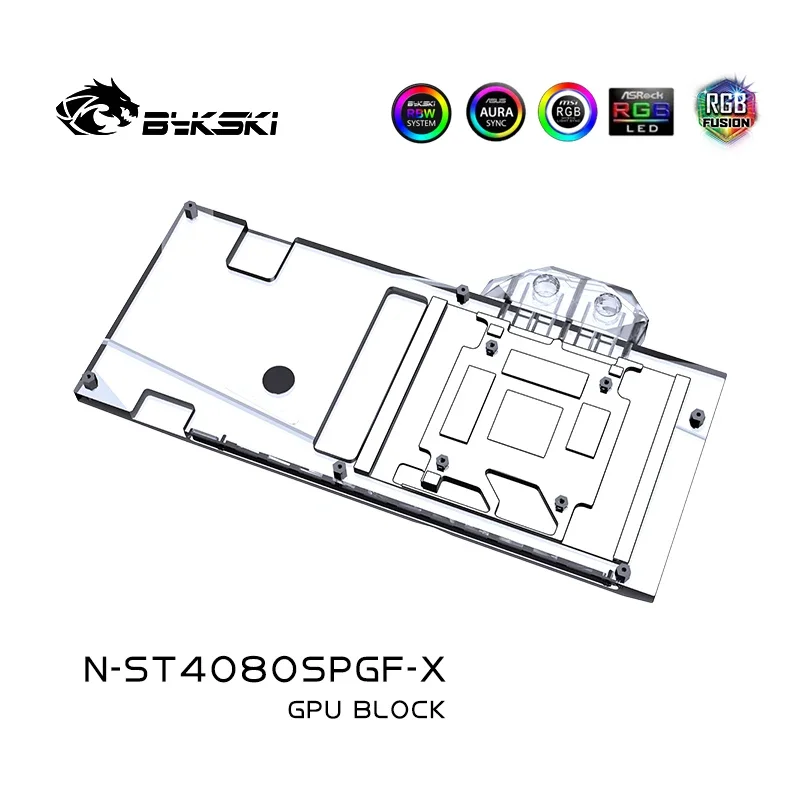 بلوك تبريد Bykski N-ST4080SPGF - مراجعة Rtx 4080 Water Cooling Block وسعره