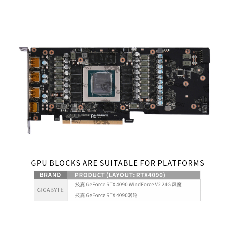 Bykski N-GV4090WF-X-V2 وحدة مع - مراجعة Rtx 4090 Water Block Full Cover وسعره