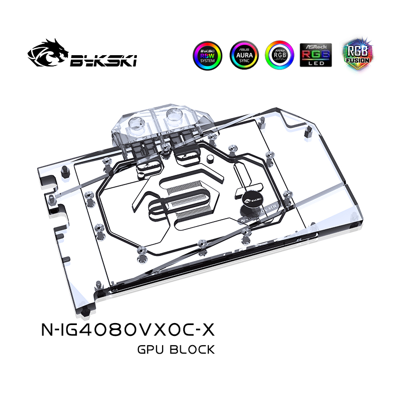 كتلة المياه Bykski لـ GeForce  - مراجعة Rtx 4080 Water Cooling Block وسعره