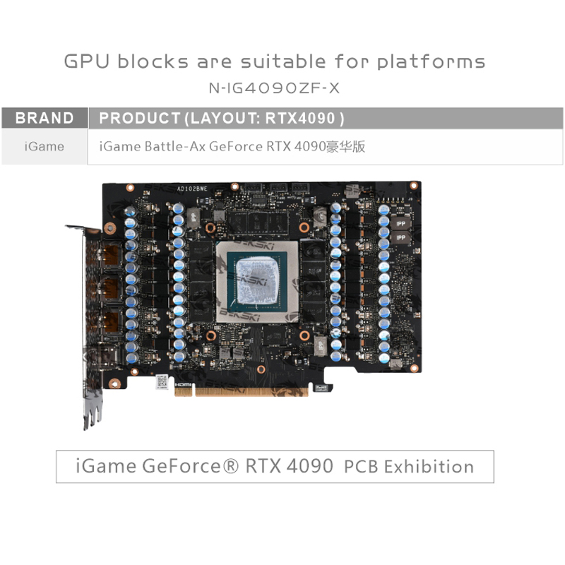 Bykski N-IG4090ZF-X تستخدم كتل - مراجعة Rtx 4090 Water Block Full Cover وسعره